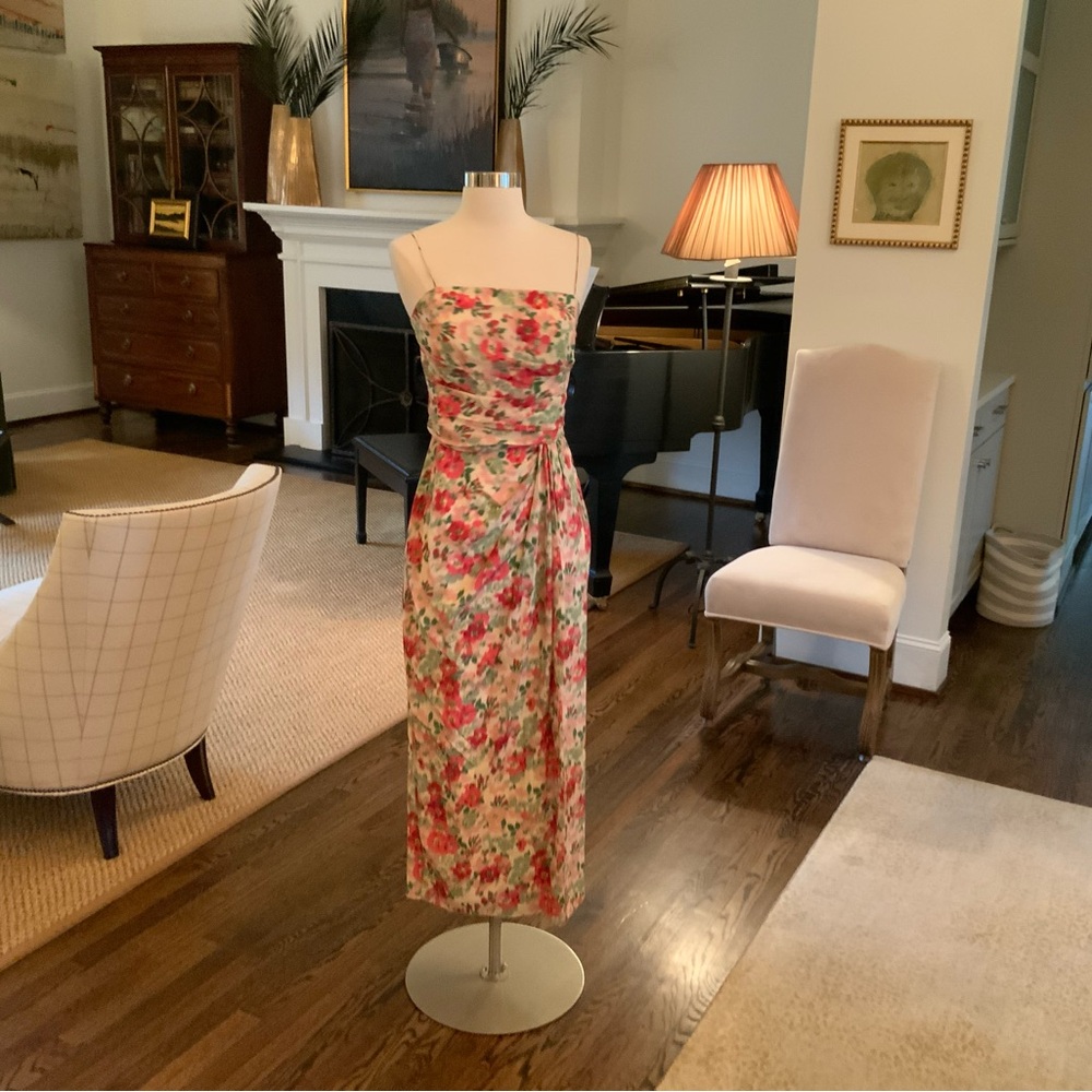 Adam Lippes Floral Print Dress
